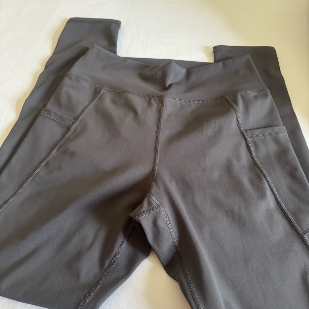 Women's Gray High-Waisted Leggings